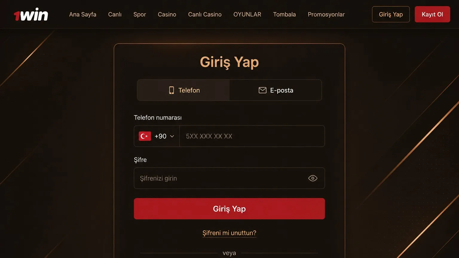 1win giriş: hesaba erişim yöntemleri
