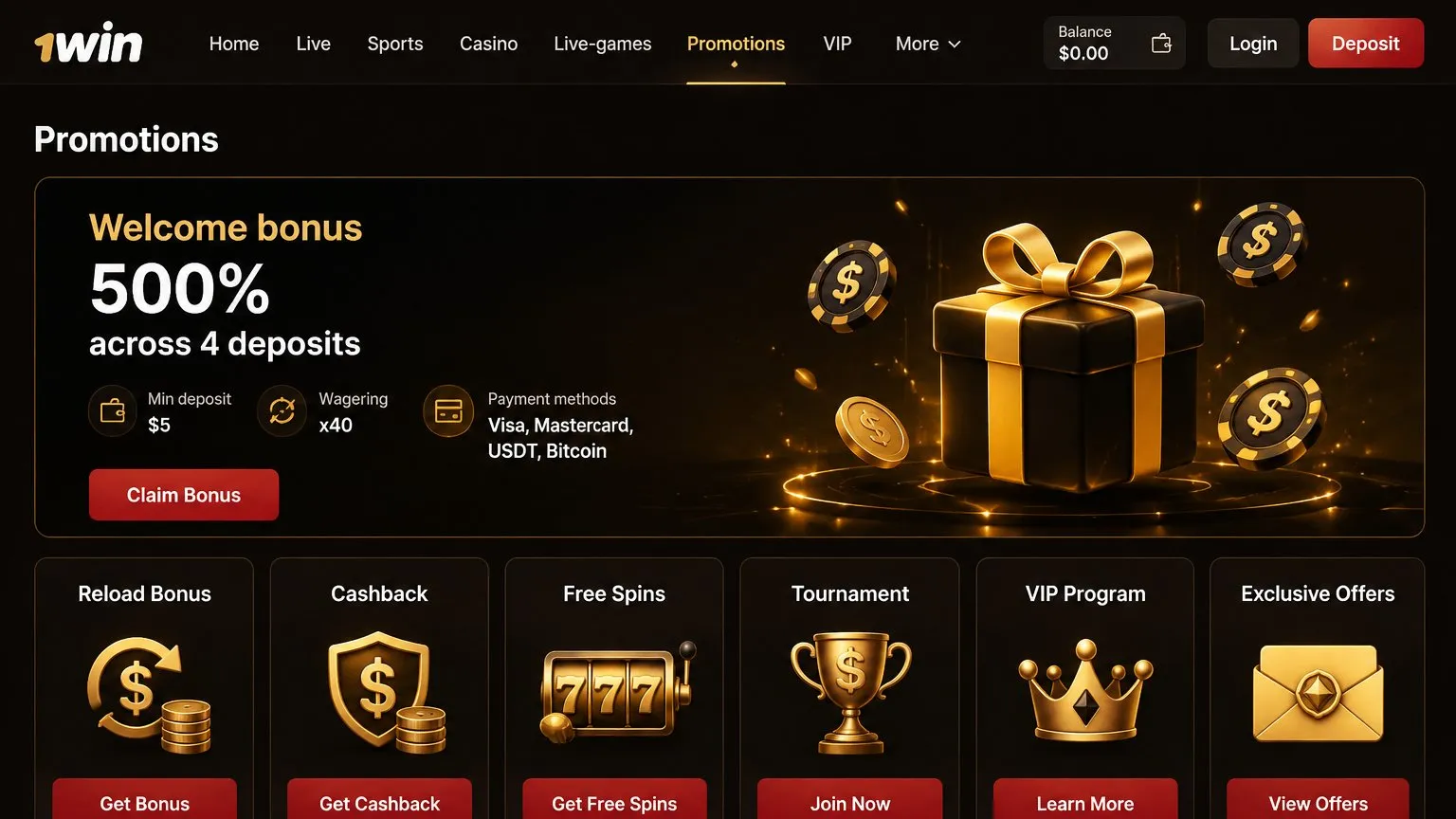 Getting started with the 1win official site